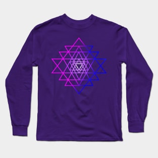 Sri Yantra sacred ancient symbol Long Sleeve T-Shirt